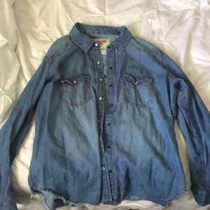 mossimo denim button down